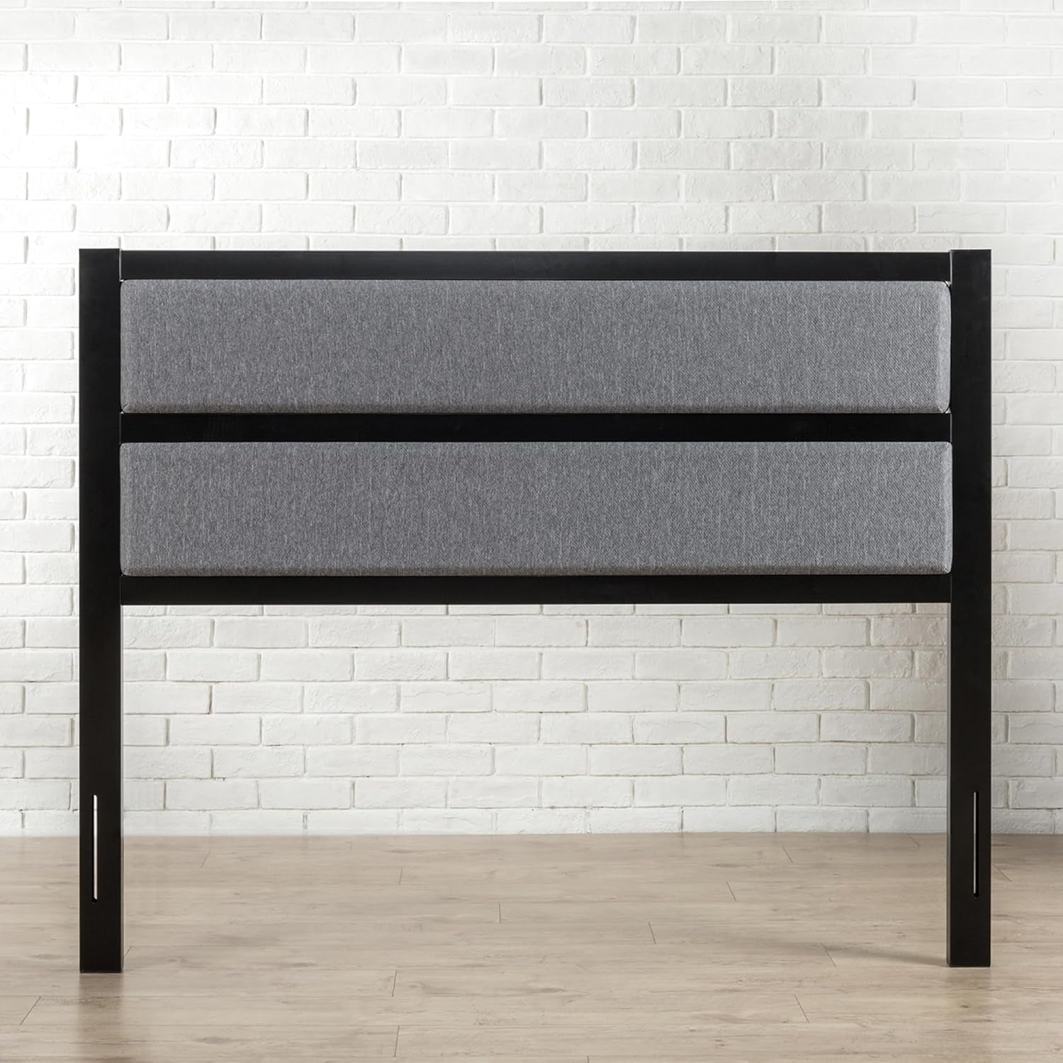 Modern Studio Upholstered Metal Headboard, Full