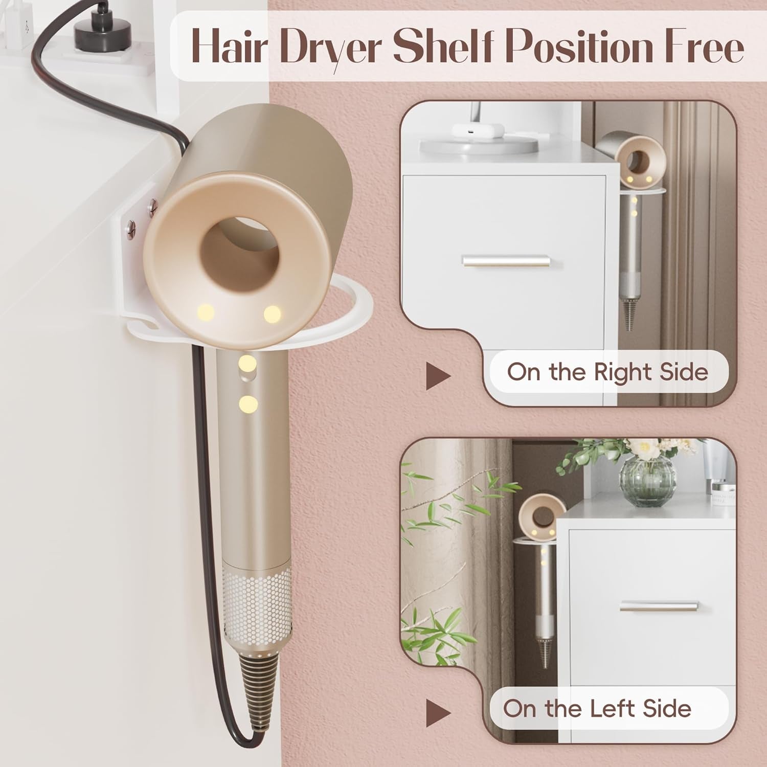 Vanity Desk with Mirror, Power Outlet and 10 Lights, Makeup Table with 7 Drawers, 3 Color Modes Available for Bedroom, Light White