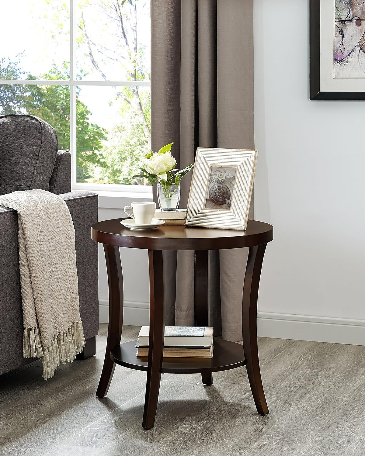 EP Oval Coffee End Tables Set