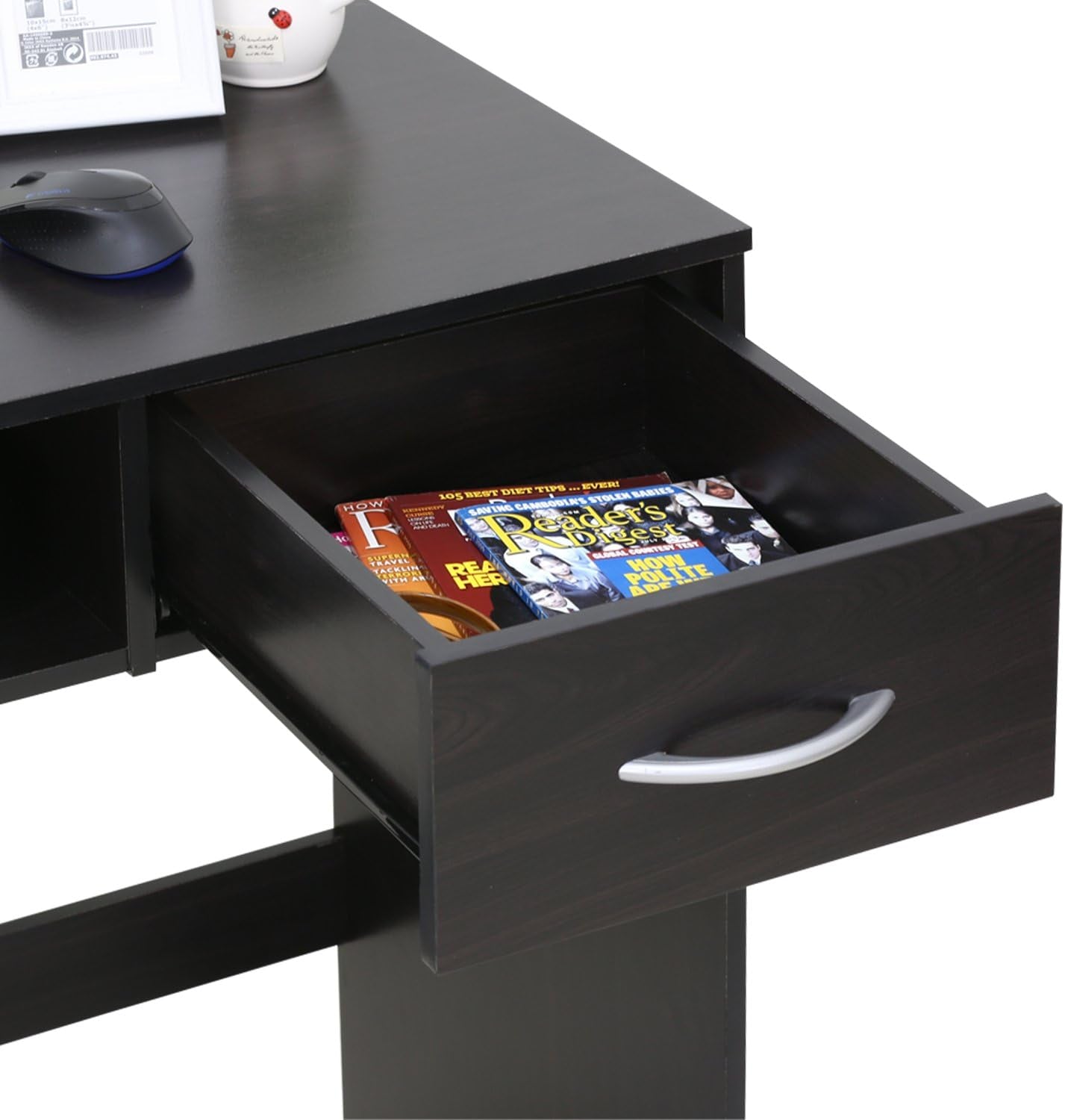 JAYA Computer Study Desk with Drawer, Brown