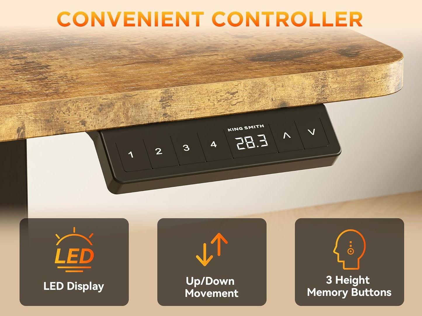 75 Inches Height Adjustable L Shaped Standing Desk with 5 Drawers and Monitor Shelf, Electric Sit to Stand Home Office Comupter Table, Ergonomic Corner Gaming Desk, Black Walnut
