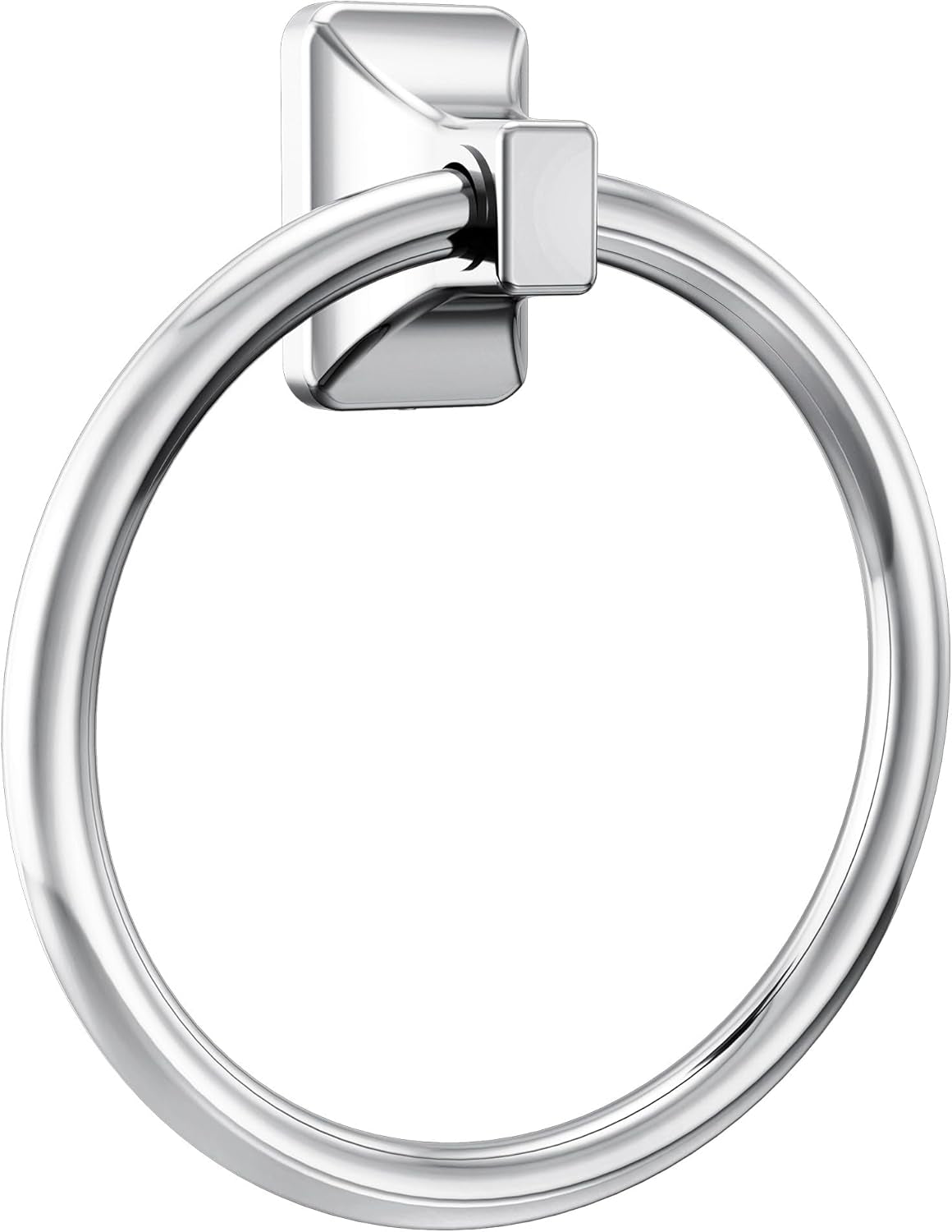 Donnor Collection Chrome 6.25-Inch Diameter Wall Mount Contemporary Bathroom Hand-Towel Ring, P5860