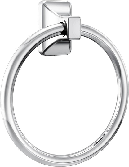 Donnor Collection Chrome 6.25-Inch Diameter Wall Mount Contemporary Bathroom Hand-Towel Ring, P5860