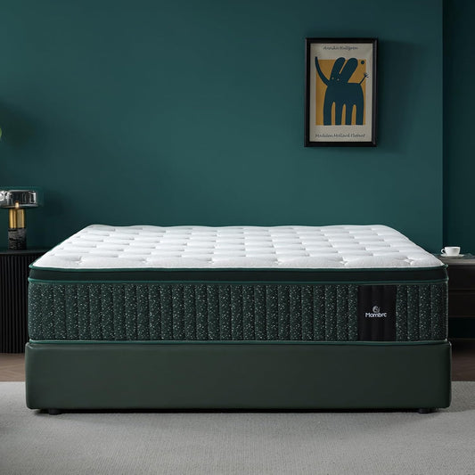 14 Inch Queen Hybrid Mattress – Gel Memory Foam & Pocket Springs – Cooling Comfort, Pressure Relief & Medium Firm Support