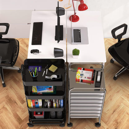Small Gaming Home Office Computer Desk with Shelf, White