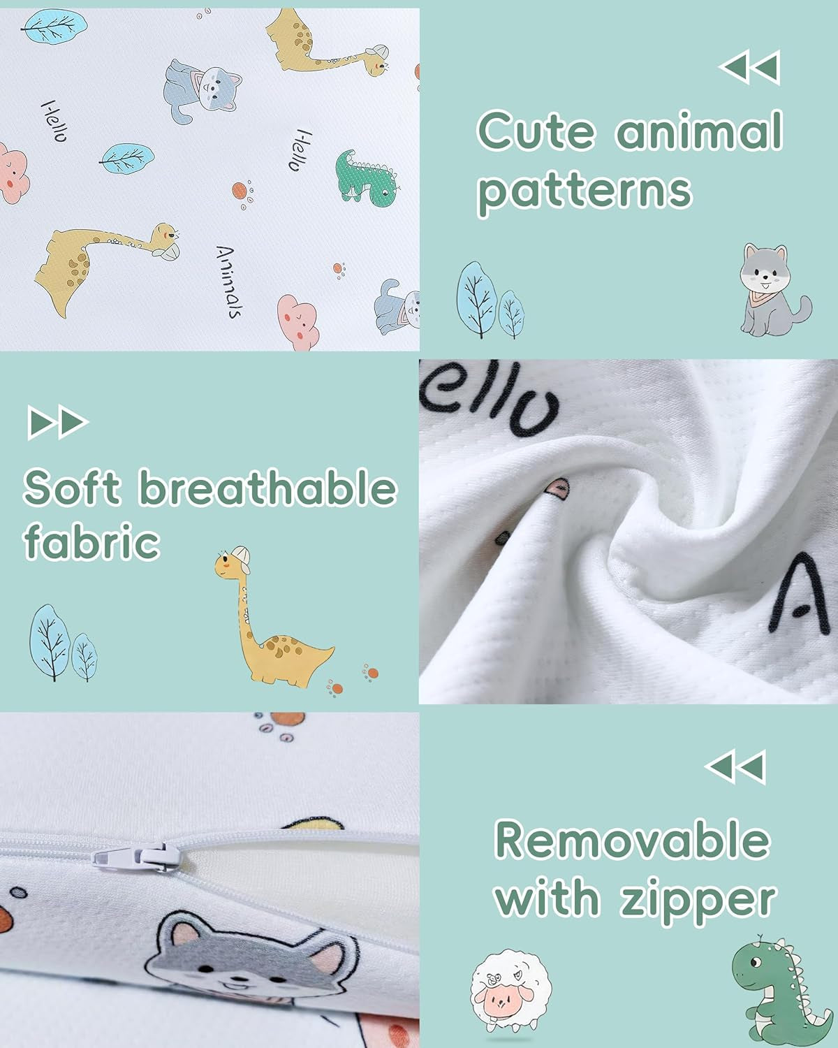 Trifold Pack and Play Mattress 38"X26" Pack N Play Mattresses for Baby Toddler, Portable Mini Crib Mattress for Playpen and Playard with Soft Breathable Waterproof Cover