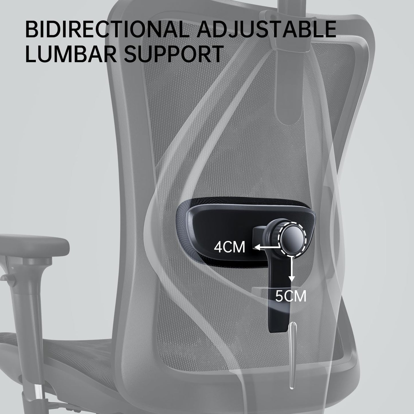 M57 Ergonomic Office Chair with 3 Way Armrests Lumbar Support and Adjustable Headrest High Back with Tilt Function (Black)