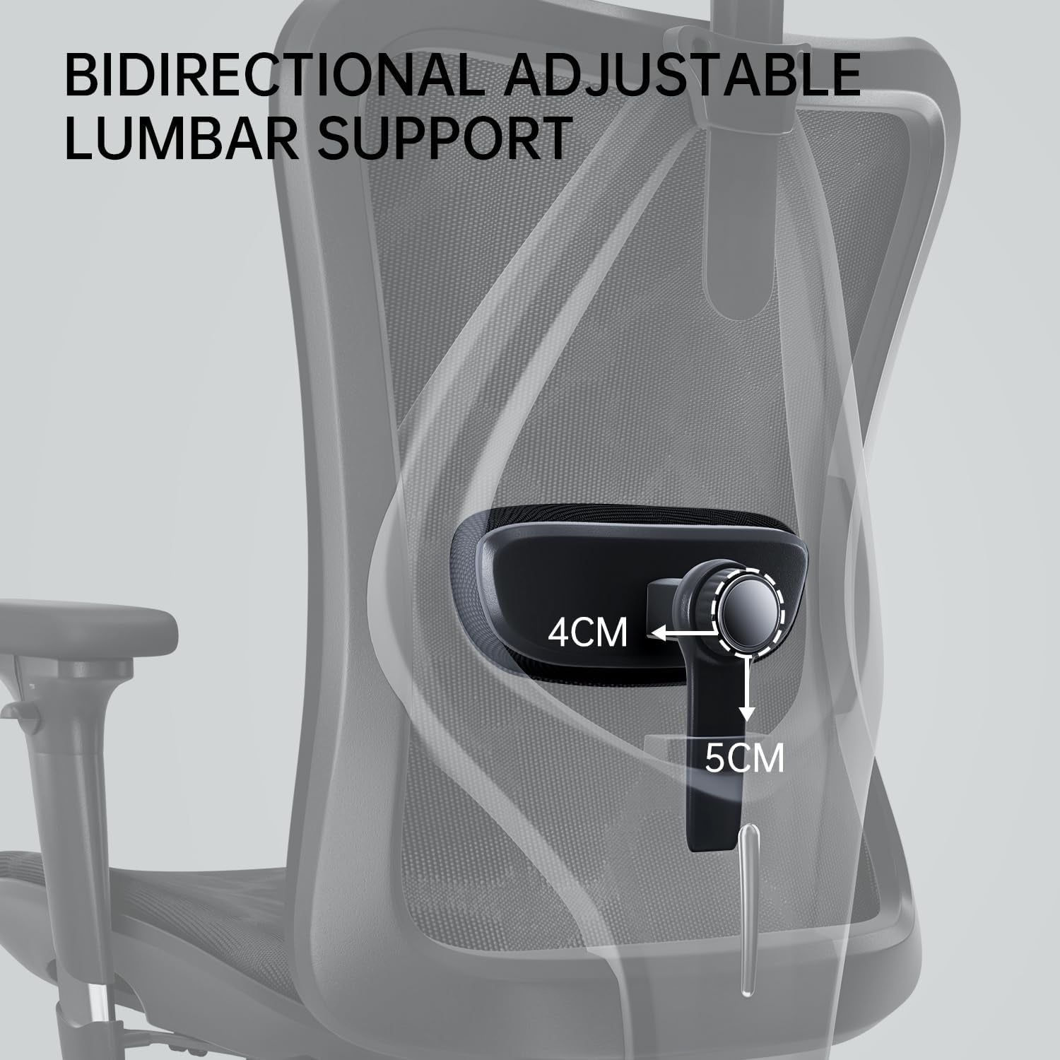 M57 Ergonomic Office Chair with 3 Way Armrests Lumbar Support and Adjustable Headrest High Back with Tilt Function (Black)