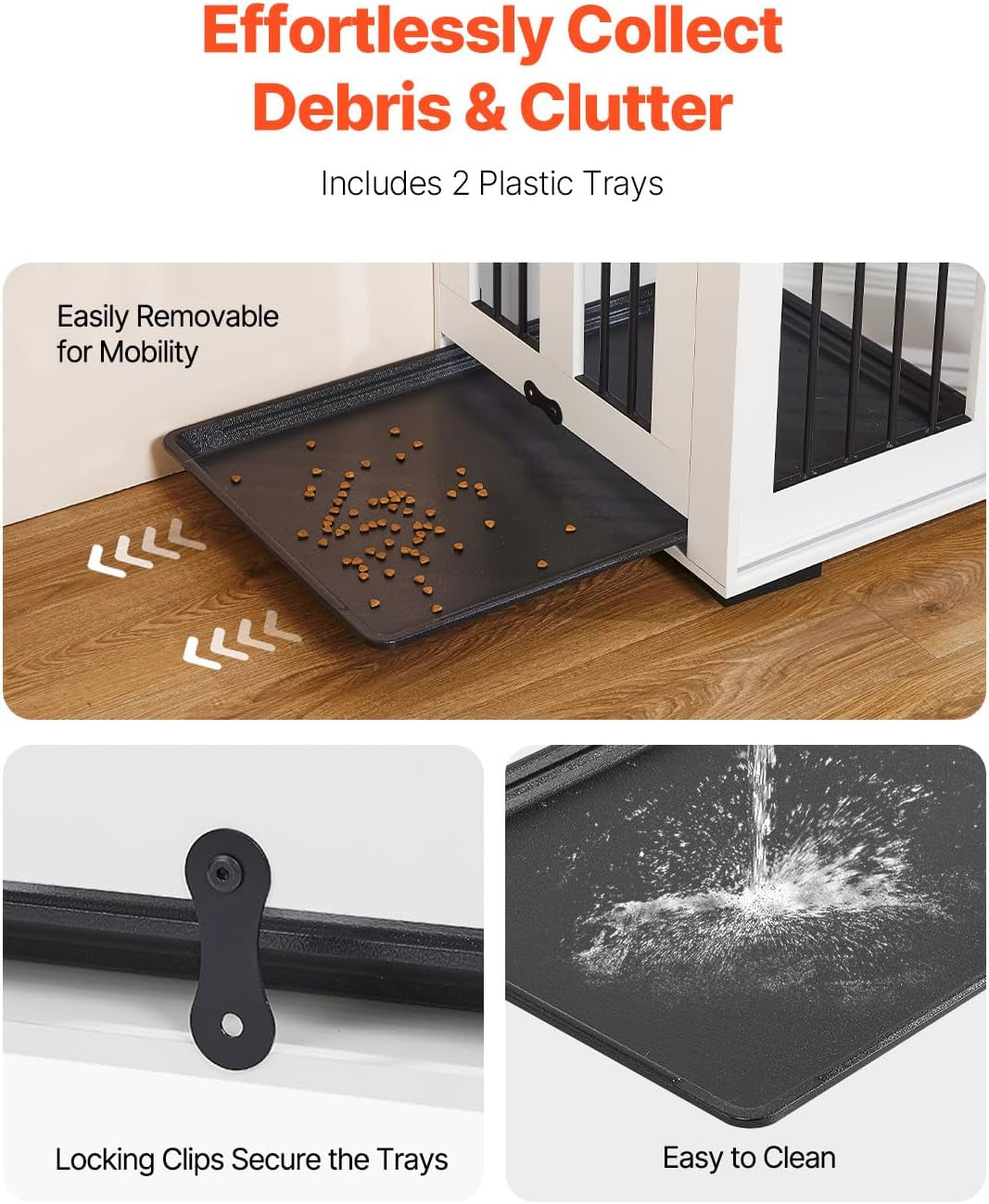 75" Dog Crate Furniture for 2 Dogs,Extra Large Double Dog Crate Furniture Large Breed with Divider & Double Doors,Large Wooden Dog Crate Furniture TV Stand for Medium Large Dogs Brown