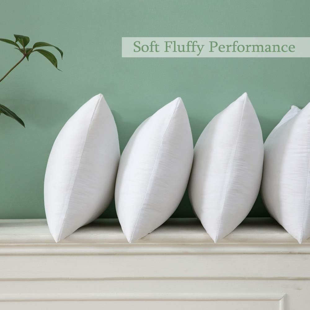Throw Pillow Insert Premium Pillow Stuffer Sham Rectangle for Decorative Cushion Bed Couch Sofa 12X20 Inch