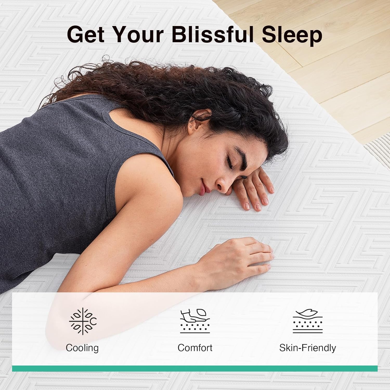 10 Inch Twin XL Gel Memory Foam Mattress in a Box, Back Pain Relief & Body Support, Grey, Certipur-Us Certified