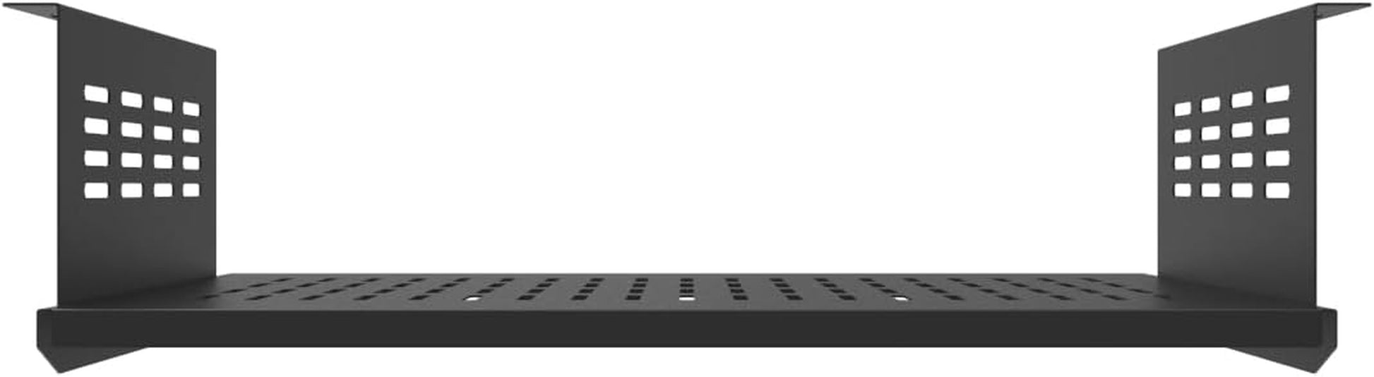 under Desk Computer Mount for Small Form Factor SFF Computers and Pcs,Using Space 17.3" X H 4" X D 12", Compatible with Playstation 4, PS4 Slim, PS4 Pro,Gaming under Desk(4Inch High)