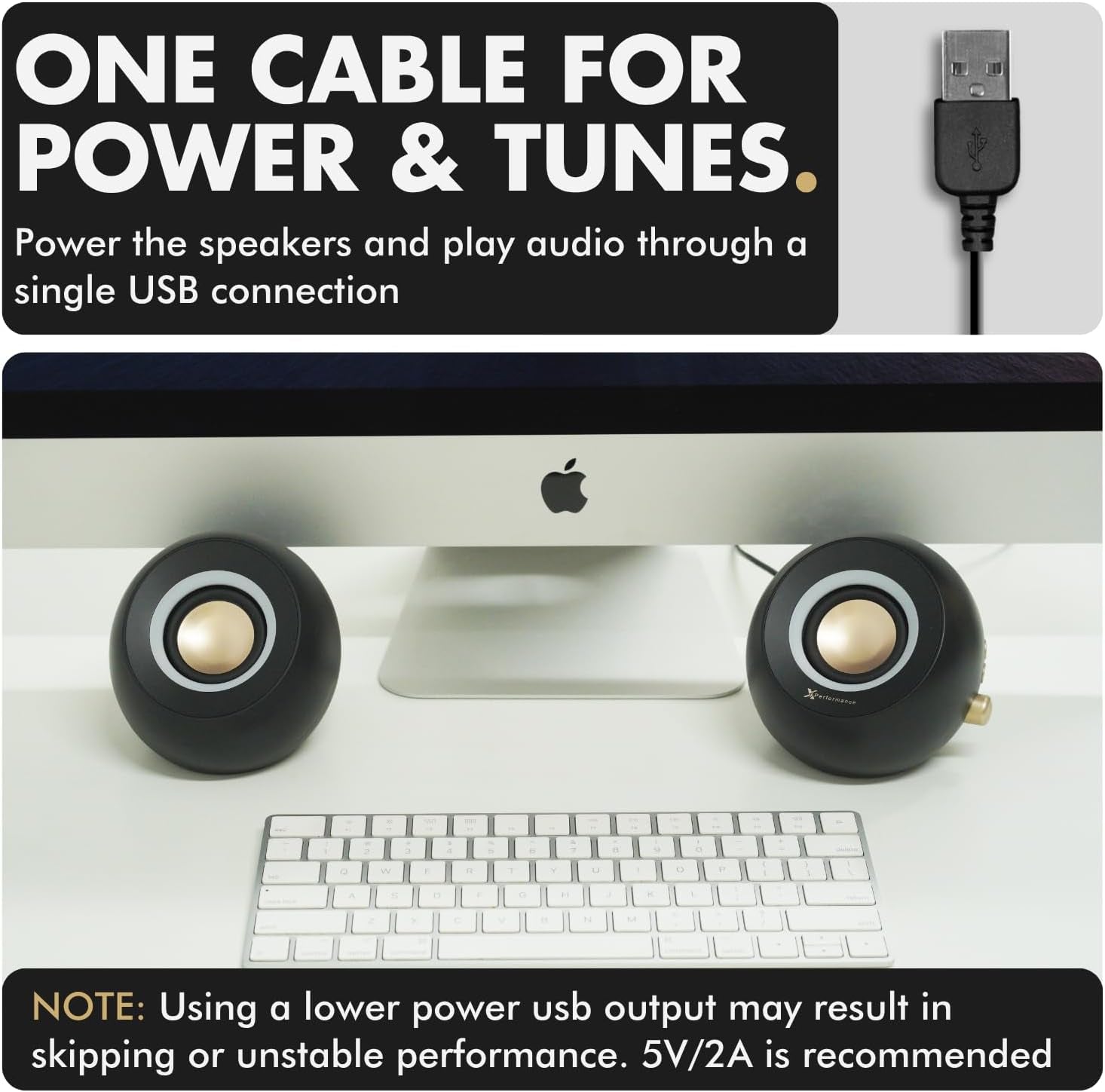 Computer Speakers for Desktop PC - Bluetooth, Aux, and USB Speakers with RGB Lighting for Desk Top, Laptops, Tablet