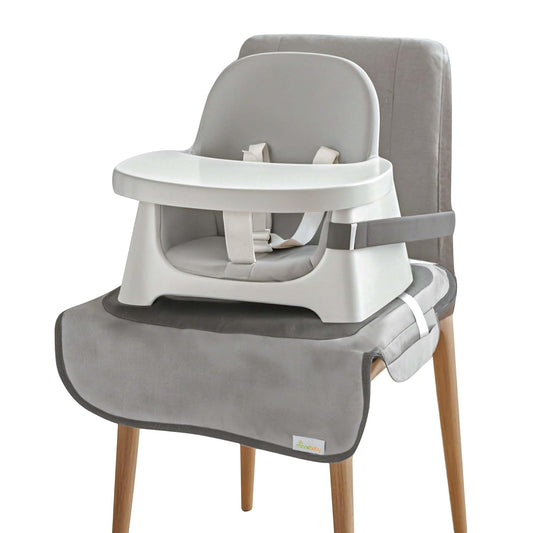 baby Extra Large Booster Chair Protector Cover, Dining Chair Seat Cover for Booster Seat, Grey