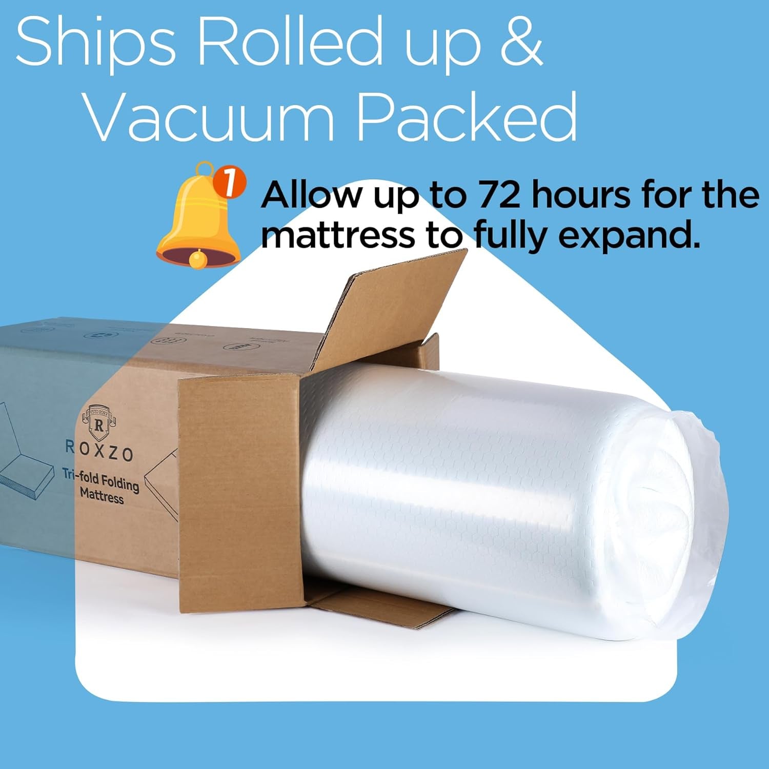Folding Mattress Queen Size,6 Inch Tri-Fold Memory Foam Mattress Topper with Washable Cover, Non-Slip Bottom Guest Bed Queen Size, 78" X 58" X 6"