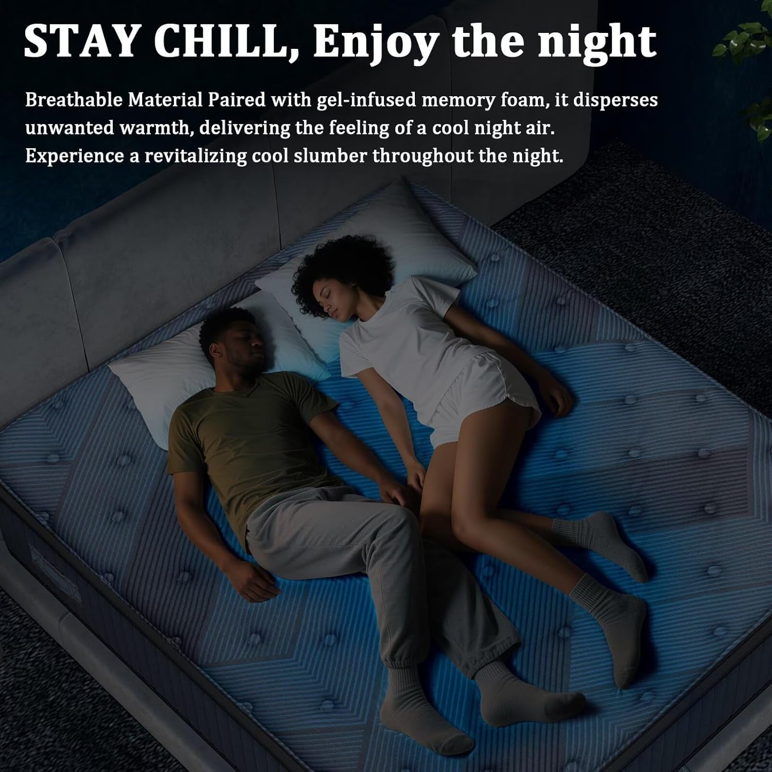 12 Inch Full Size Mattress in a Box, Medium Firm Hybrid with Lumbar Foam and Zoned Pocket Springs for Pressure Relief and Edge Support