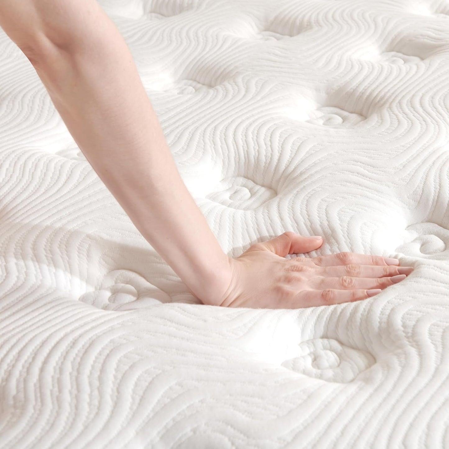 Queen Mattress,12 Inch Hybrid Mattress in a Box: Memory Foam & Pocket Springs for Pressure Relief, Motion Isolation, Medium Firm,Certipur-Us Certified,Fiberglass Free, 365 Night Trial