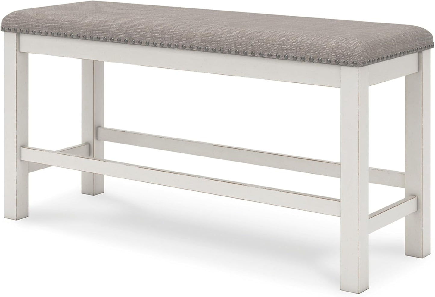 Robbinsdale 49" Counter Height Dining Bench, Antique White