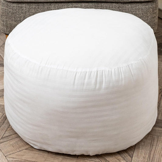 Pouf Filler PP Cotton Footstool Pouf Stuffing Pouf Insert Ottoman Filler Bean Bag Filler 20X20X12 Inches Round