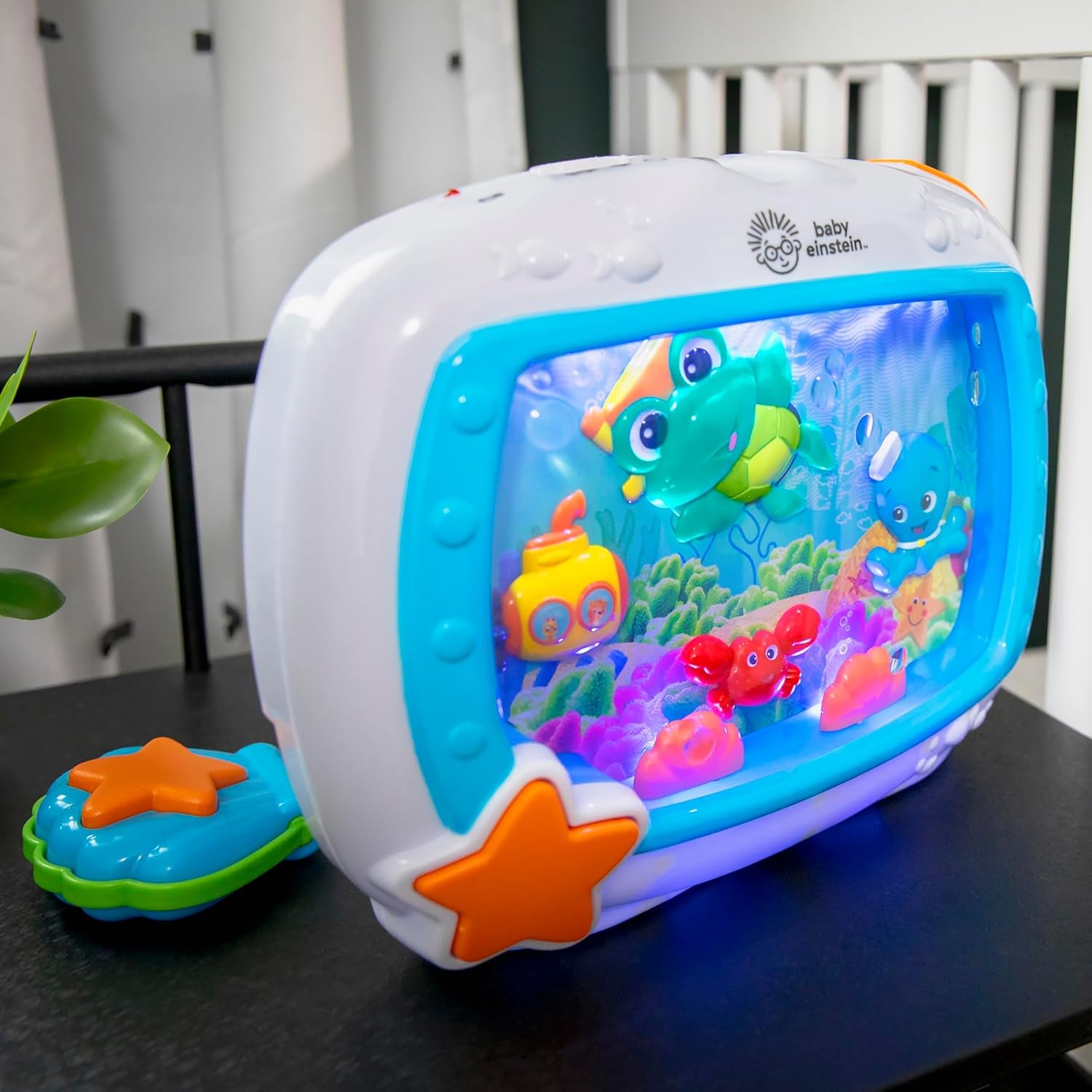 Sea Dreams Soother Musical Crib Toy and Sound Machine, Newborn and Up