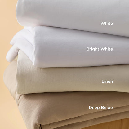 Bedsure Duvet Cover King Size-3 Pieces Prewashed 100% Polyester -Like Extra Soft Bedding Set, Includes 1 Duvet Cover 104X90 Inches with Zipper Closure & 2 Pillow Shams,Linen, Comforter Not Included