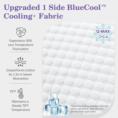 Adjustable Shredded Memory Foam Pillow Queen Size, Cooling Bed Pillow for Sleeping with Removable Cover, Medium Pillow for Side Stomach & Back Sleepers, 1 Pack 20"X28"