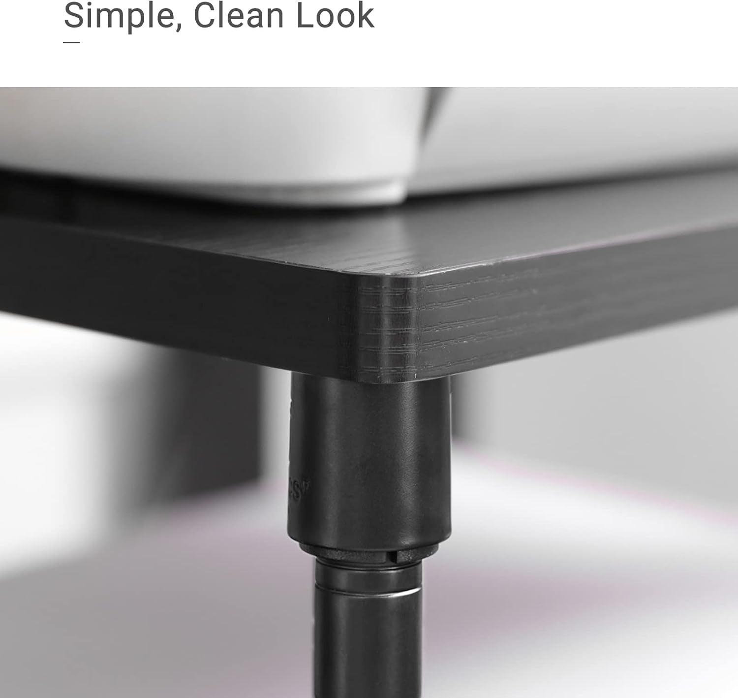 3 Tier Wide Printer Stand, Printer Table with Wheels, Rolling Printer Cart, Printer Desk with Metal Frame for Home Office, 22 X 18.1 X 26.8 Inches, Black ULGR32BK