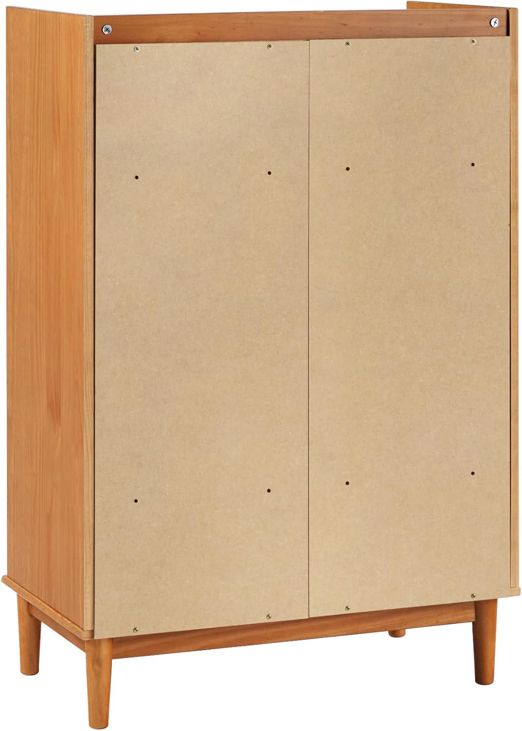 Blythe Mid-Century Modern Tray-Top Solid Wood 6-Drawer Dresser, 30 Inch, Caramel