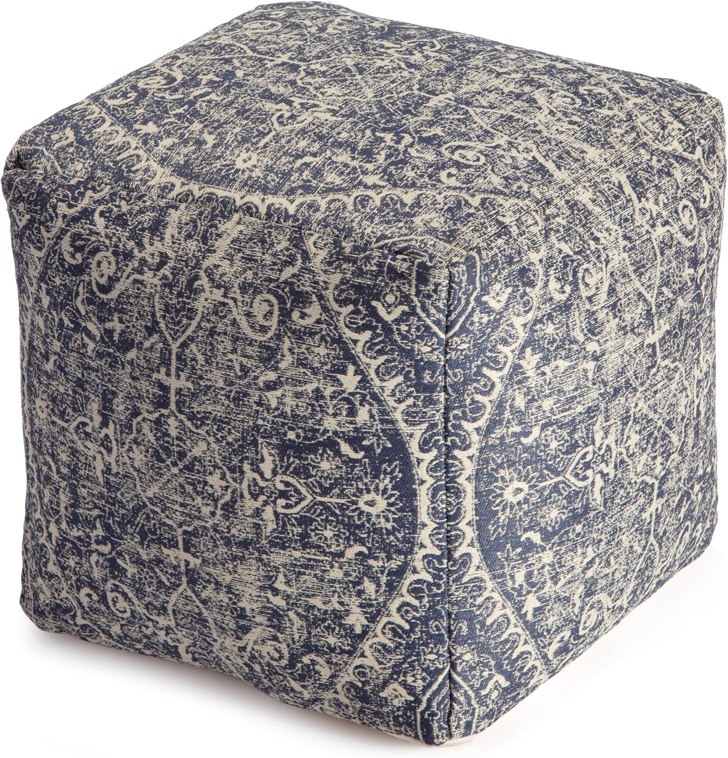 100% Handmade & Handcrafted Comfortable Home Décor Pouf Ottoman Footrest for Living Room, Bedroom, Nursery, Kidsroom, Patio Furniture - Hanalei