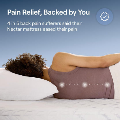Classic 12” Queen Mattress - Medium Firm - Contouring Memory Foam - Cooling Top Layer - Back Pain Relief - Mattress in a Box - 365-Night Trial & Forever Warranty