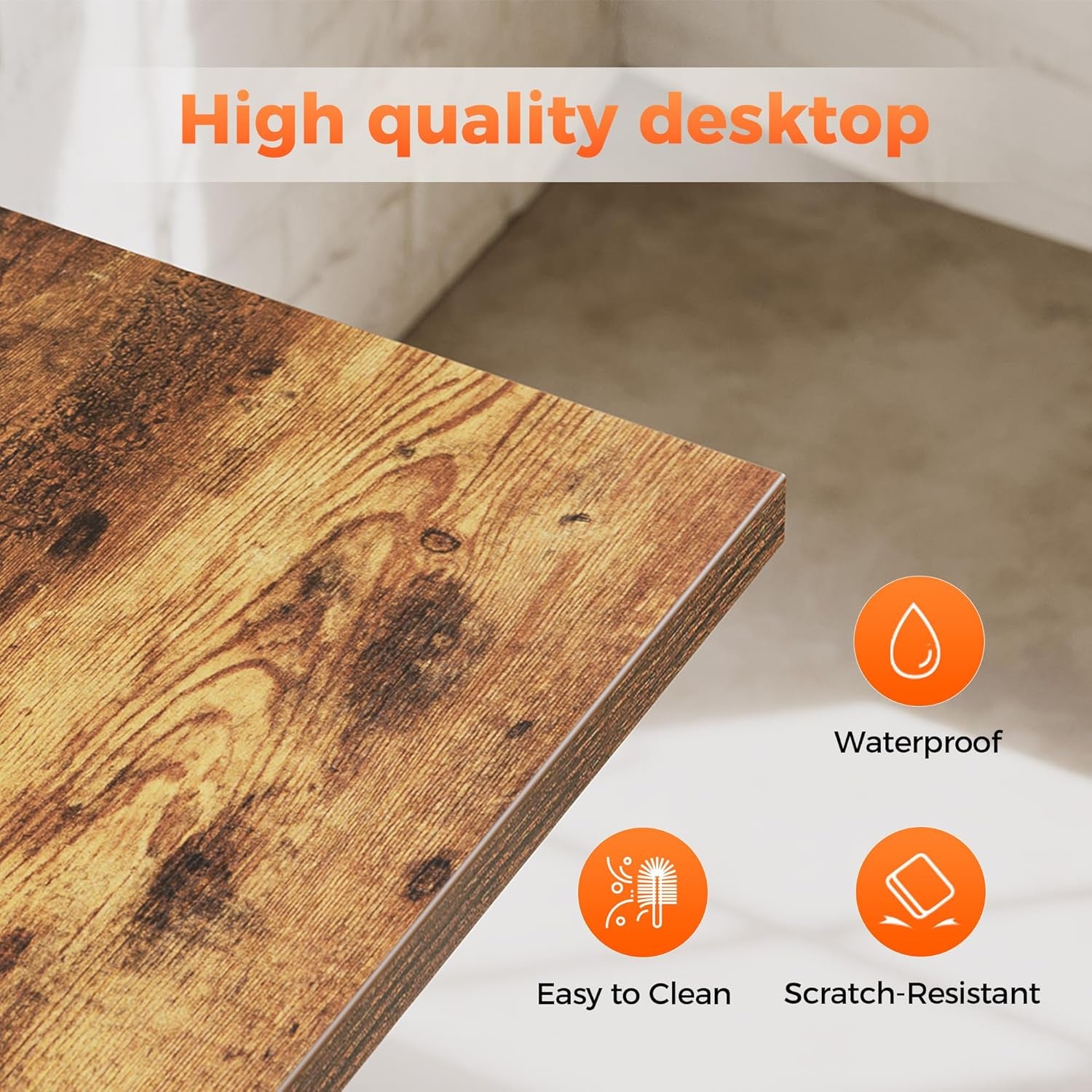 Rolling Computer Desk with Wheels, Gaming Desk for Small Spaces, Modern Simple Style Table for Home Office, Study Writing Table