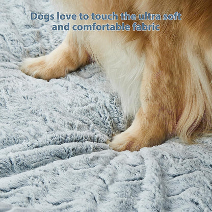 XL Extra Large Dog Bed, Washable Dog Couch with Removable Waterproof Cover, Orthopedic Large Pet Sofa Bed with Bolster Sides for Sleeping