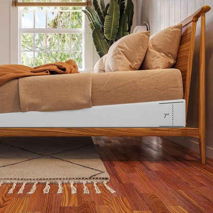 Mattress Elevator - Under Bed 7-Inch Incline Foam Support - Riser for Acid Reflux, GERD, and Sleep Relief - Queen