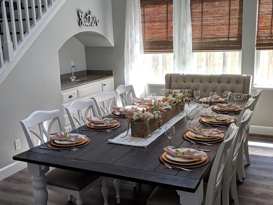 Made in USA, Made to Order, Turned-Leg Dining Tables