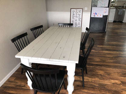 Made in USA, Made to Order, Turned-Leg Dining Tables