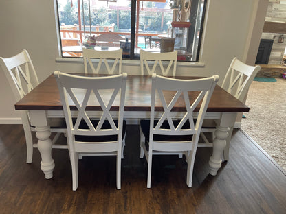 Made in USA, Made to Order, Turned-Leg Dining Tables