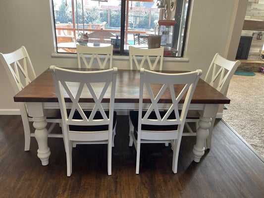 Made in USA, Made to Order, Turned-Leg Dining Tables