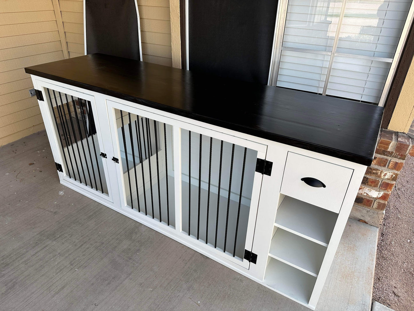 Made in USA Hardwood Dog Crate Furniture TV Stand Kennels