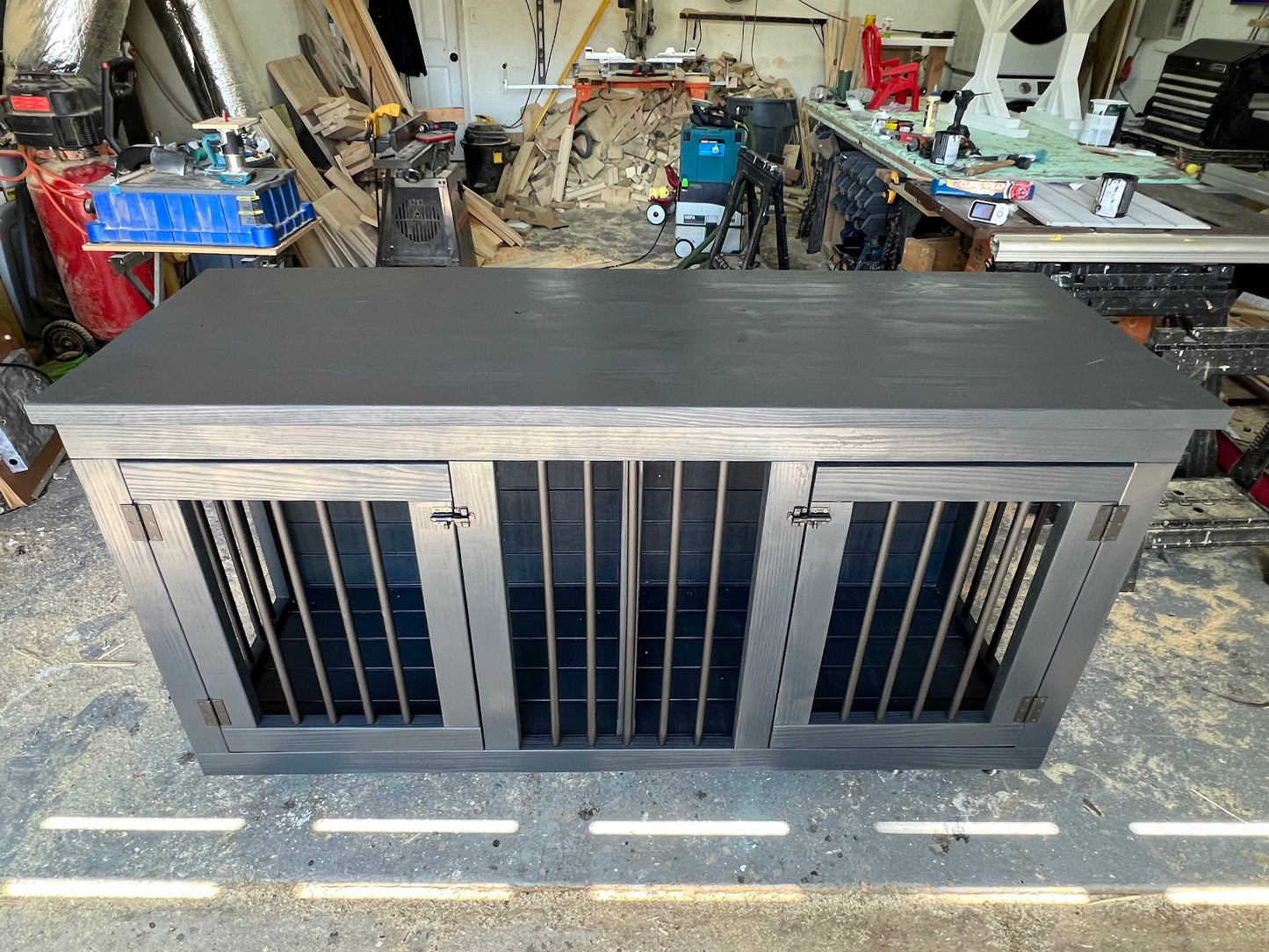 Made in USA Hardwood Dog Crate Furniture TV Stand Kennels