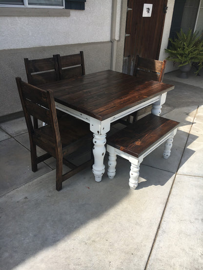 Made in USA, Made to Order, Turned-Leg Dining Tables