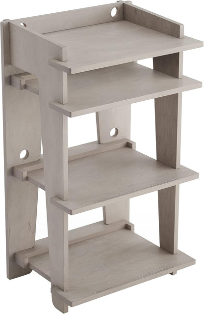 Soho Record Player Stand, Media Console with Vinyl Storage, Modern Home Organizer, Gray