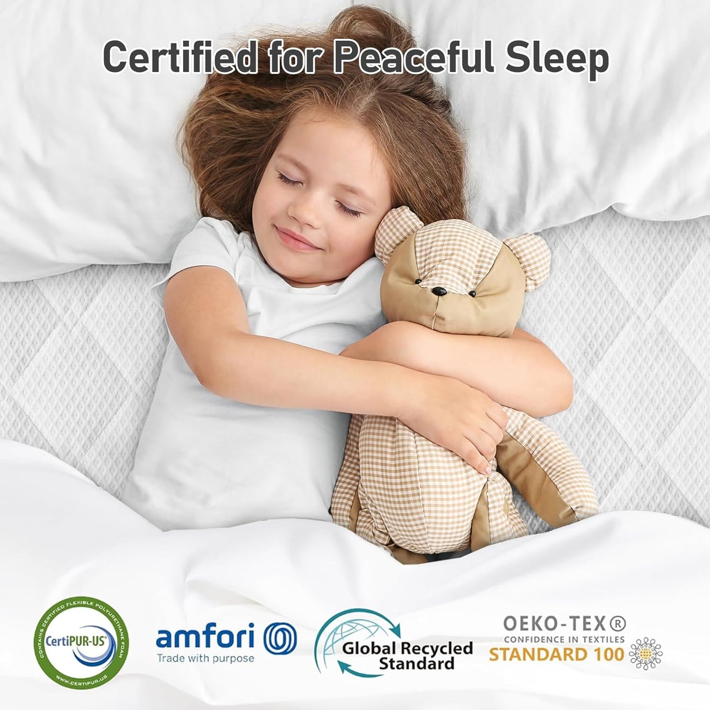 Extra Firm Mattress Topper: Queen Size 3 Inch, High Density Bed Topper, Extra Support for Pain Relief, Breathable Washable Cover with Anti-Slip Straps, Certipur-Us Oeko-Tex Certified 80X60