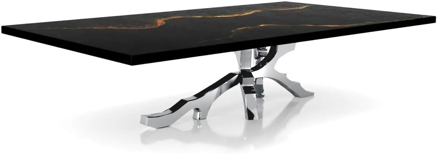 Albero Silver Art Top Coffee Tables - Small