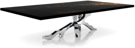 Albero Silver Art Top Coffee Tables - Small