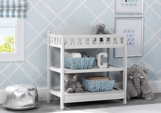 Infant Changing Table with Pad, White