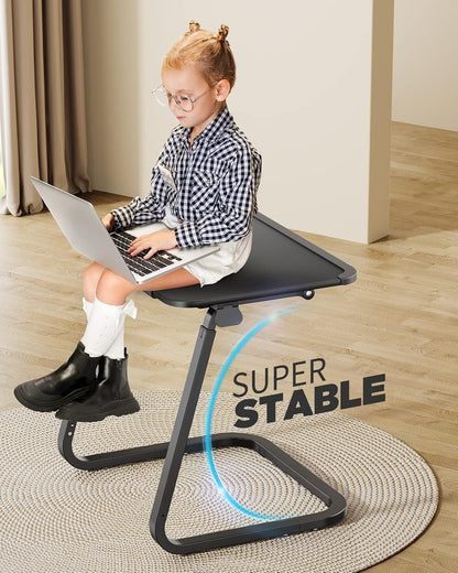 TV Tray Table - Heavy Duty Extra Large TV Trays, Upgraded Dinner Trays for Eating on Couch, Tilt & Height Adjustable Snack Table Laptop Desk for Sofa, Bedside and Recliner