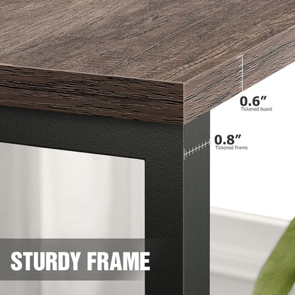 Sofa Side Table Couch End: C Shaped Table That Slide under for Small Spaces Bedside Living Room - Narrow C Tray Laptop Rustic Grey C Shaped End Table-3 C Shaped End Table-3
