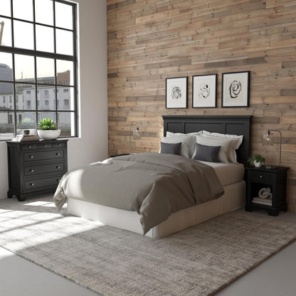 Bedford Black Queen Headboard