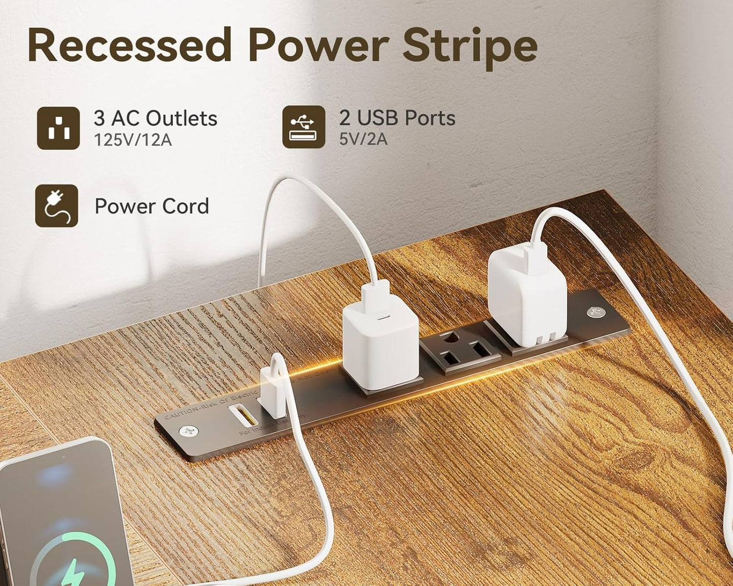 L Shaped Desk with Drawers & File Cabinet, Reversible Computer Desk with Storage Shelves & CPU Stand, Corner Desk with Power Outlets, L Desk for Home Office, Rustic Brown