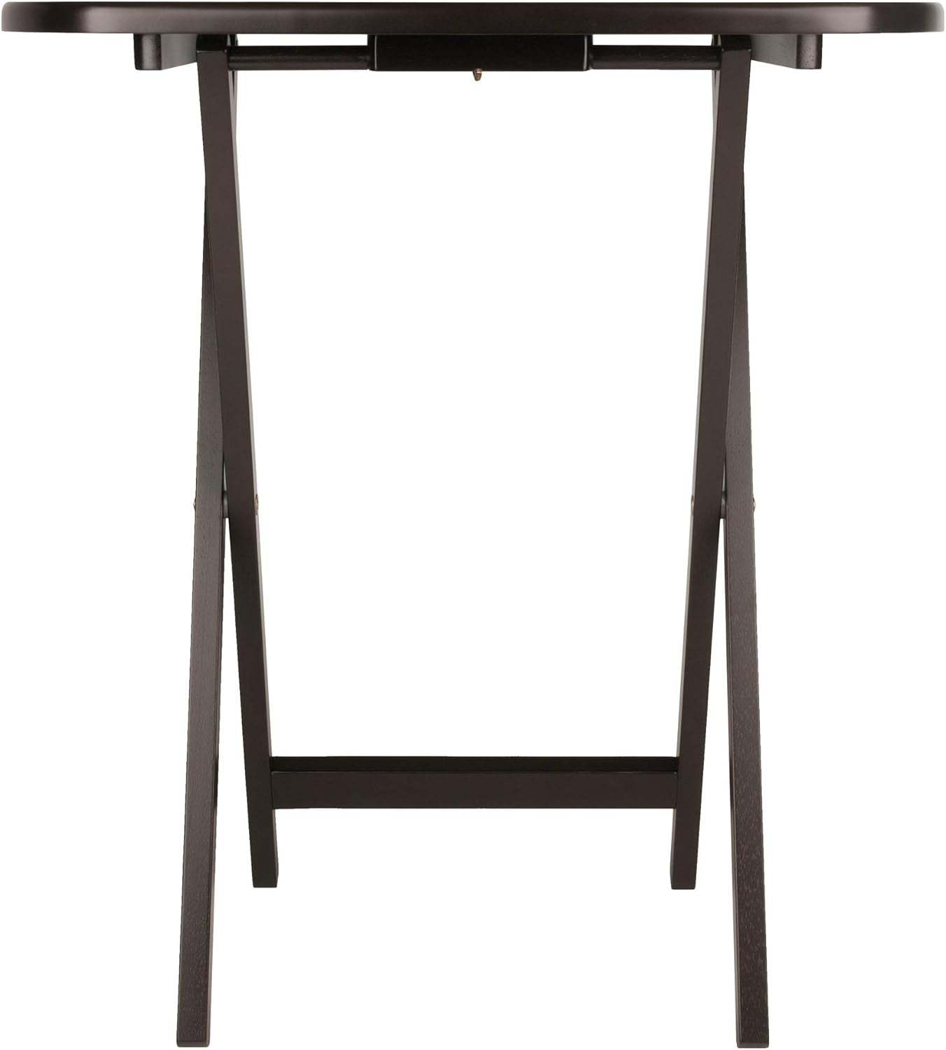 Cade Set of 2 Foldable Snack Tables, Oversized, for Living Room, 25", No Assembly, Coffee